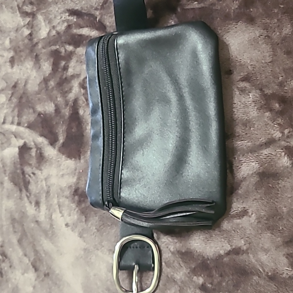 Black/silver Belt Bag